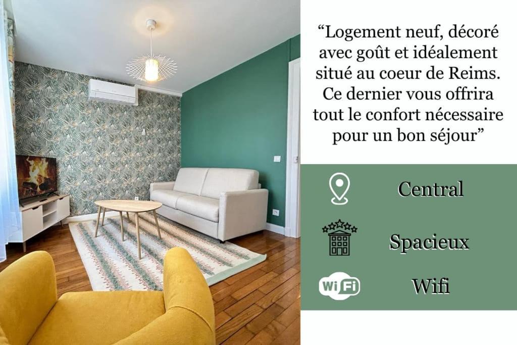 Forum Flower Spacieux T2 Au Coeur De La Ville Reims Kültér fotó